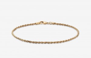 Bracciale Oliver Cabell 2mm Rope Chain Oro | Italia-529617