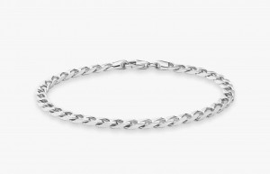 Bracciale Oliver Cabell 4mm Cuban Chain Argento | Italia-840975