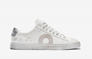 Sneakers Oliver Cabell Low 1 Bianche Argento | Italia-460825