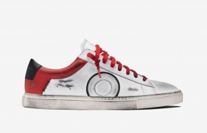 Sneakers Oliver Cabell Low 1 Bianche Rosse | Italia-048217