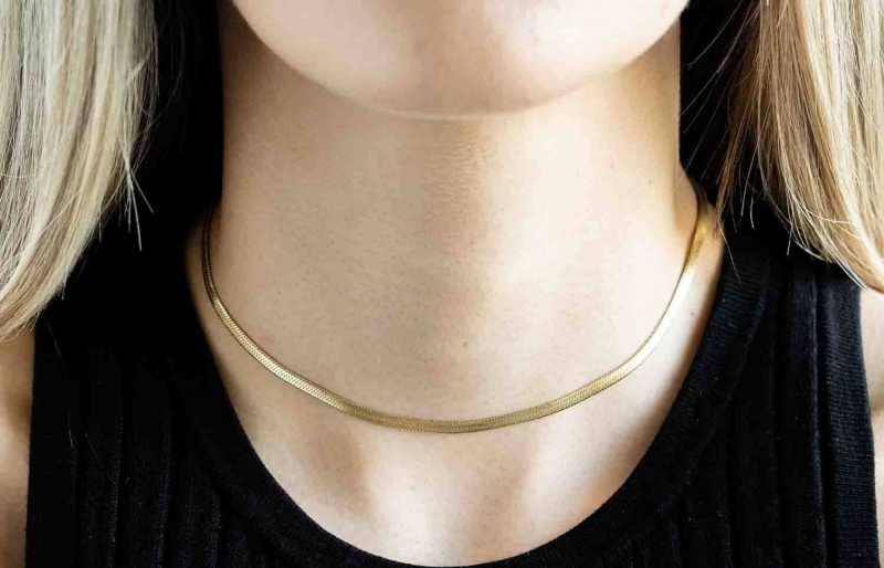 Anelli Oliver Cabell Herringbone Choker Oro | Italia-109753