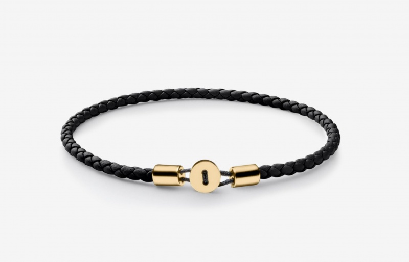 Bracciale Oliver Cabell Gordon Leather Oro | Italia-750463