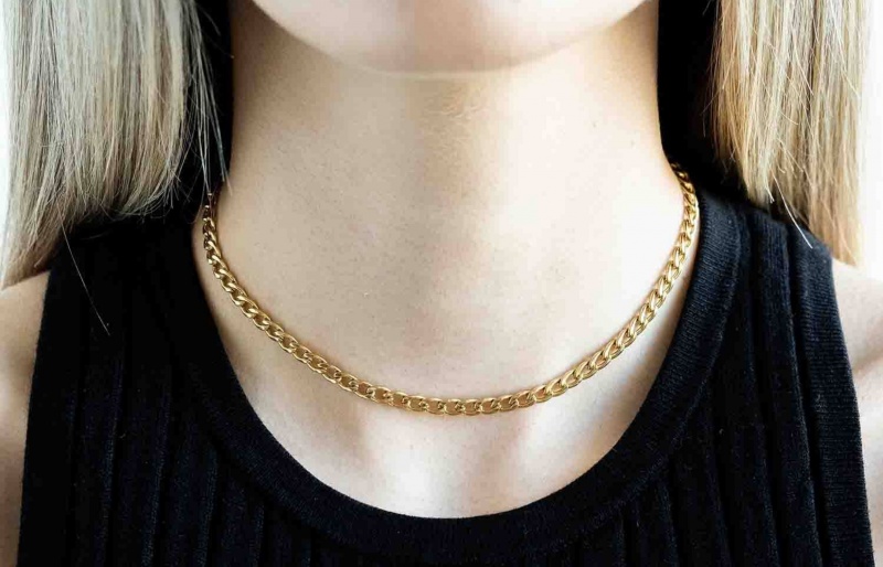 Catena Oliver Cabell Chain Choker Oro | Italia-905714