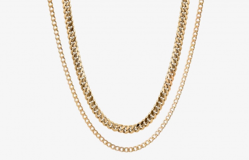 Catena Oliver Cabell Cuban Chain Set Oro | Italia-012435