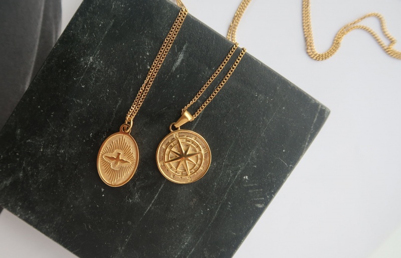 Collana Oliver Cabell Compass Pendant Oro | Italia-021936