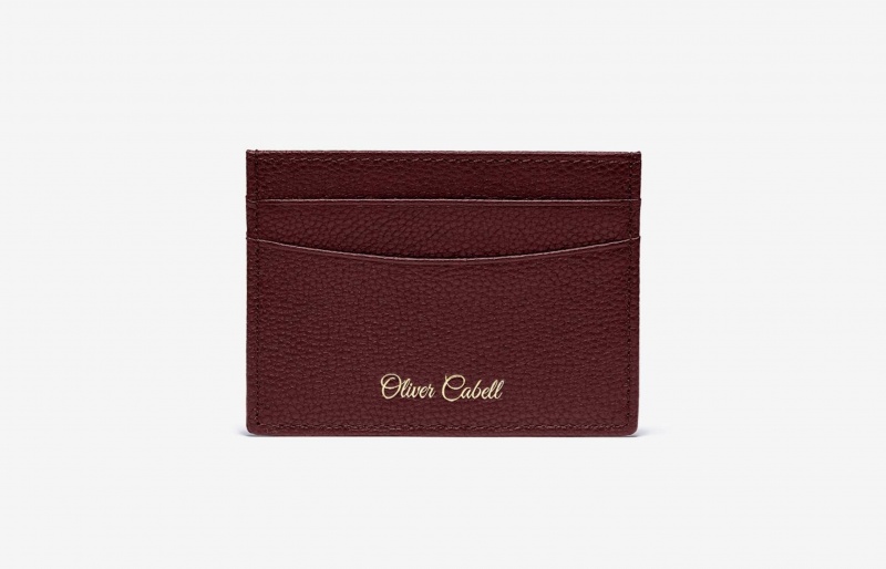 Porta-Carte Oliver Cabell OC Leather Bordeaux | Italia-817362