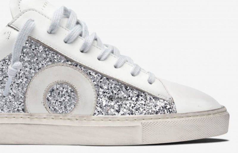 Sneakers Oliver Cabell Low 1 Argento Bianche | Italia-052349