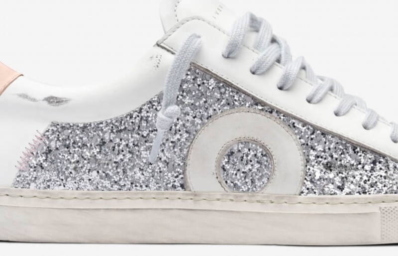 Sneakers Oliver Cabell Low 1 Argento Bianche | Italia-052349