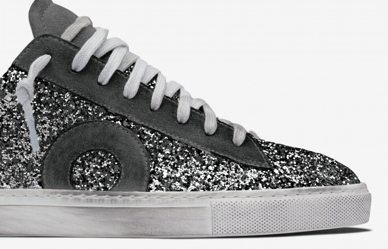 Sneakers Oliver Cabell Low 1 Argento Nere | Italia-238560