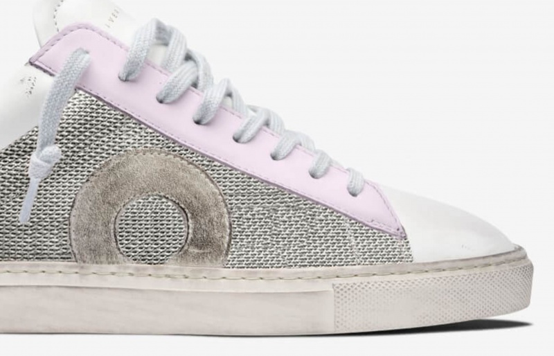 Sneakers Oliver Cabell Low 1 Argento Rosa | Italia-871592