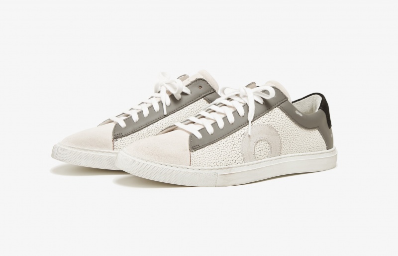 Sneakers Oliver Cabell Low 1 Bianche Khaki | Italia-069314