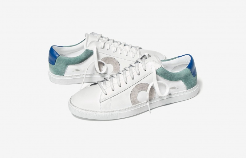 Sneakers Oliver Cabell Low 1 Bianche Verdi | Italia-163257