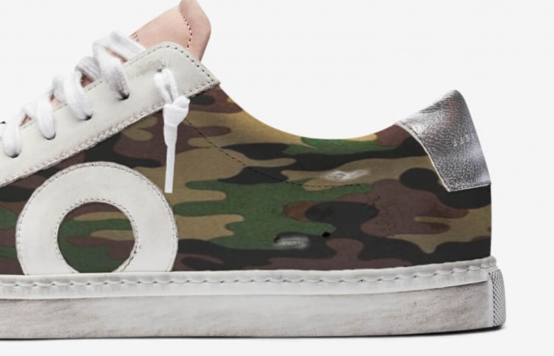 Sneakers Oliver Cabell Low 1 Camouflage Rosa | Italia-561340