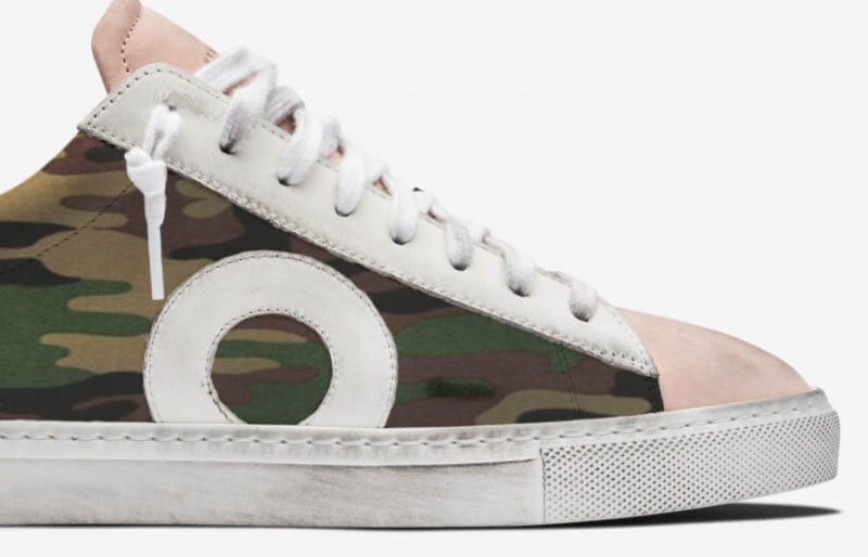 Sneakers Oliver Cabell Low 1 Camouflage Rosa | Italia-561340