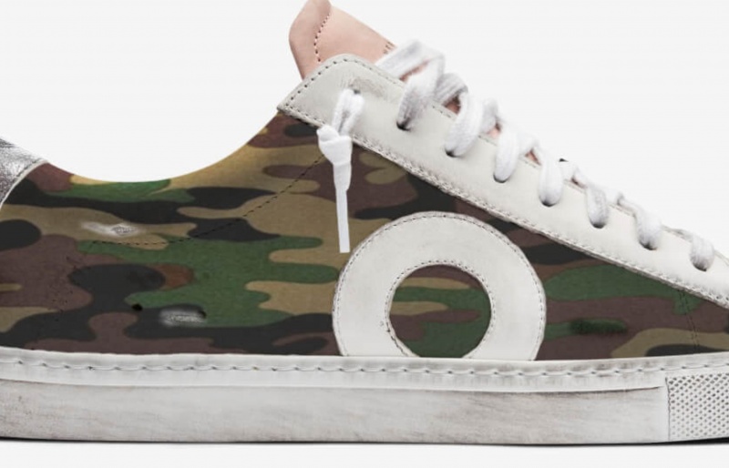 Sneakers Oliver Cabell Low 1 Camouflage Rosa | Italia-561340