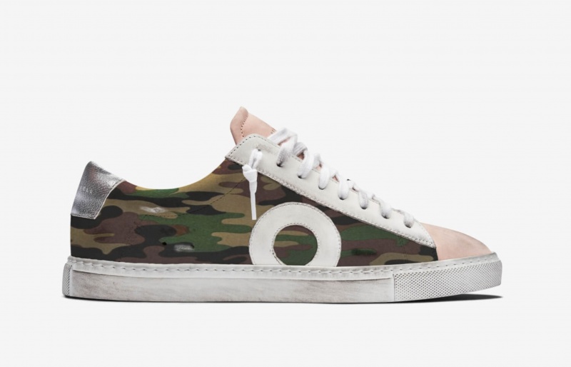 Sneakers Oliver Cabell Low 1 Camouflage Rosa | Italia-561340