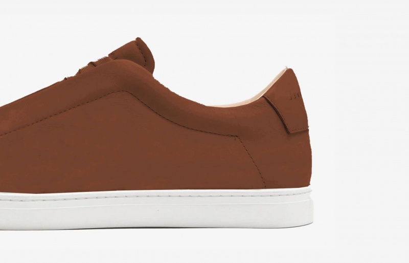 Sneakers Oliver Cabell Low 1 Laceless Marroni | Italia-053791