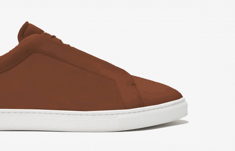 Sneakers Oliver Cabell Low 1 Laceless Marroni | Italia-053791