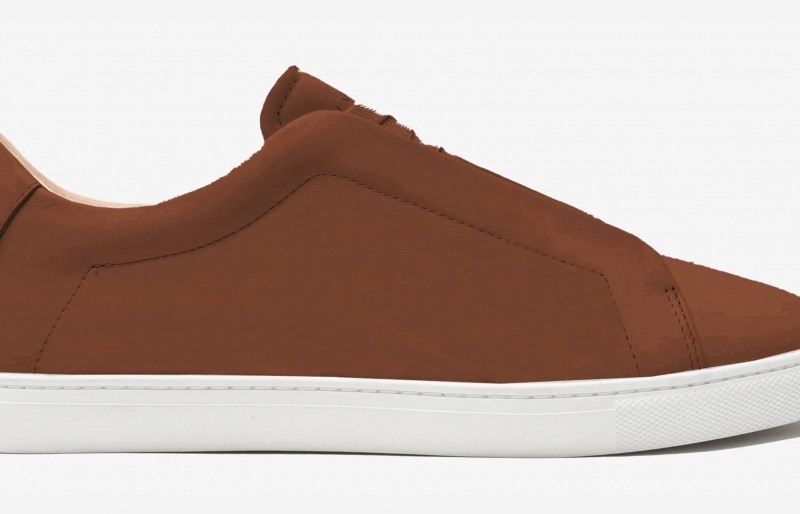 Sneakers Oliver Cabell Low 1 Laceless Marroni | Italia-053791