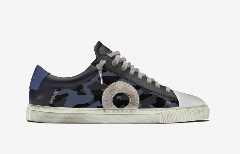 Sneakers Oliver Cabell Low 1 Nere Blu | Italia-521307