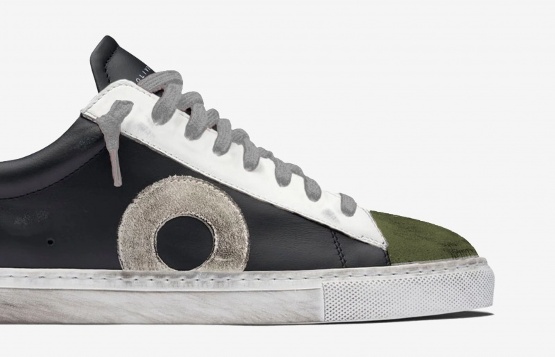 Sneakers Oliver Cabell Low 1 Nere Verdi | Italia-493025